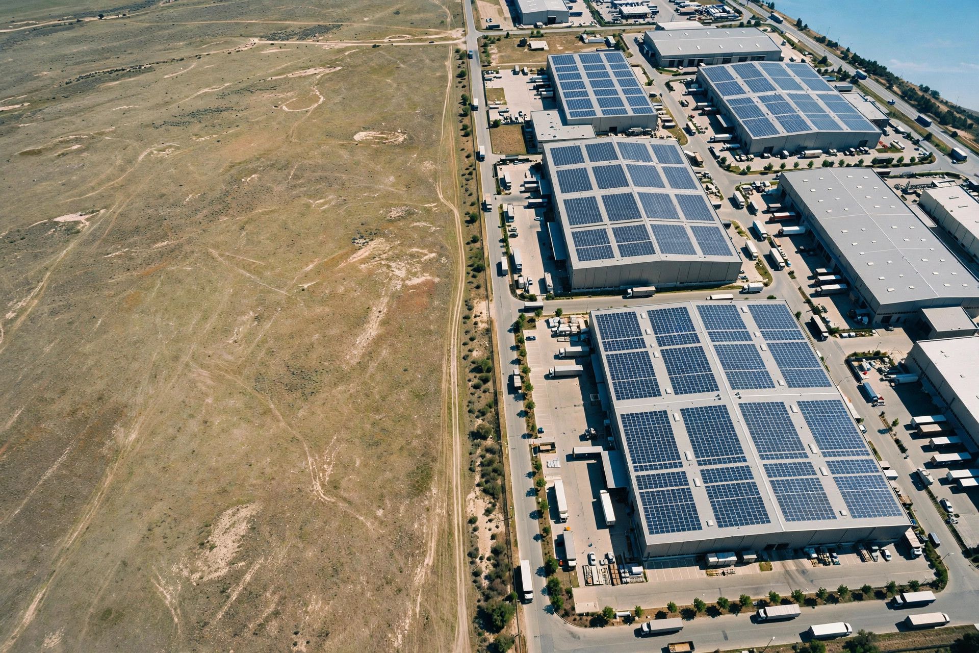 Rooftop PV on industrial buildings