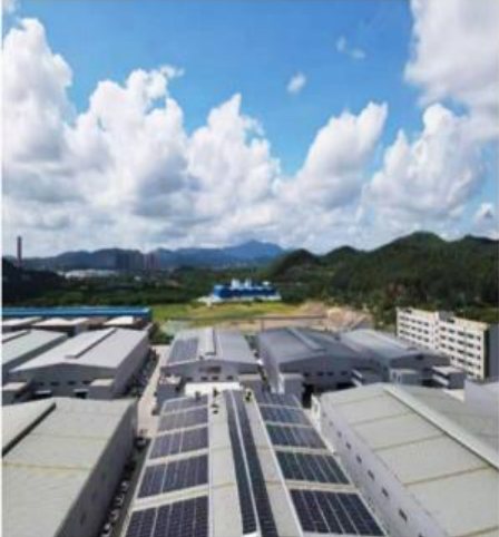 Industrial park rooftops