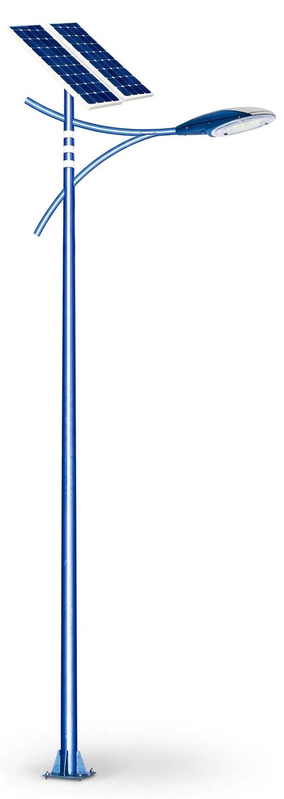 Solar street light for walkways