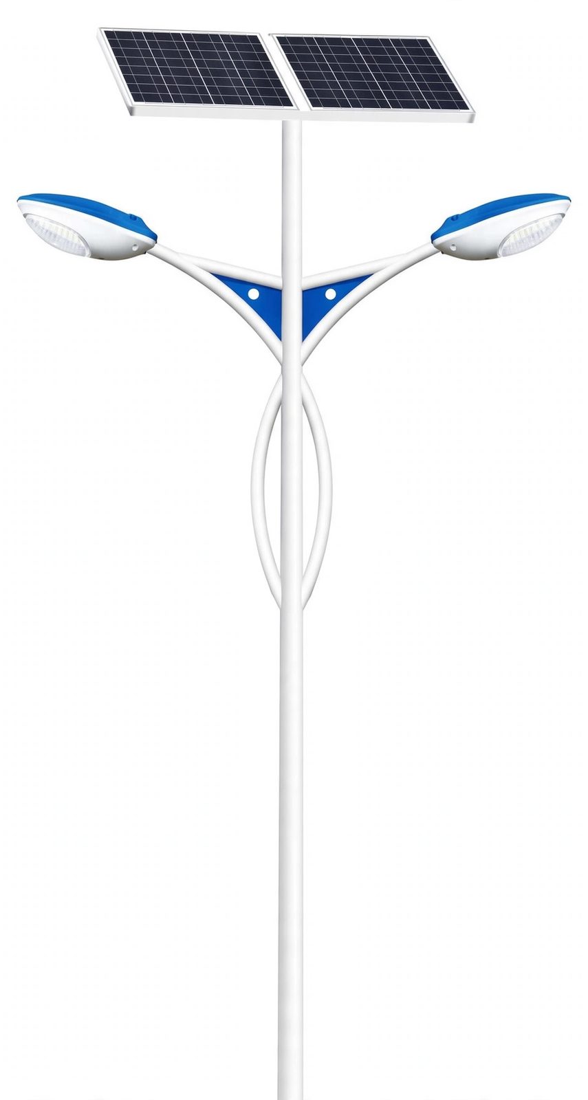 Double-arm solar street light